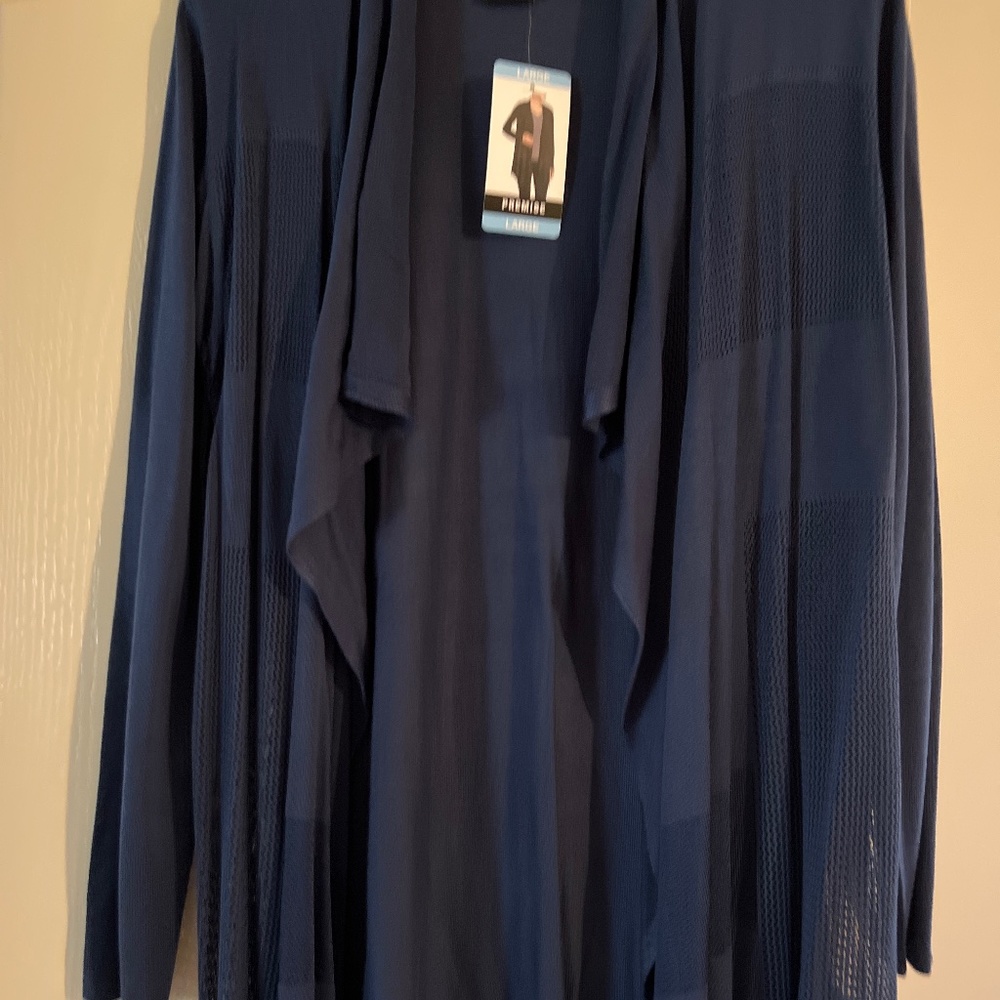 Blue cardigan
